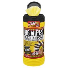Big Wipes 2412 120张 黑色 桶装 湿巾, 4 x 4in, 适用于工业