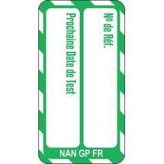 Brady NAN-FR-NAN-GP-GN-20 20件装 法语 绿底白字 纳米标签