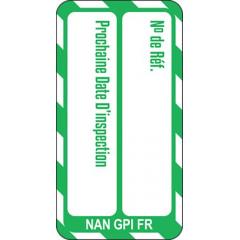 Brady NAN-FR-NAN-GPI-GN-20 20件装 法语 绿底白字 纳米标签