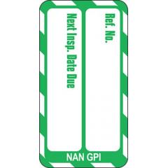 Brady NAN-NAN-GPI-GN-20 20件装 英语 绿底白字 纳米标签