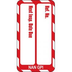 Brady NAN-NAN-GPI-RD-20 20件装 英语 红底白字 纳米标签