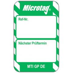 Brady MIC-DE-MTI-GP-GN-20 20件装 德语 绿底白字 微型标签