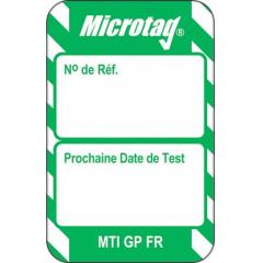 Brady MIC-FR-MTI-GP-GN-20 20件装 法语 绿底白字 微型标签
