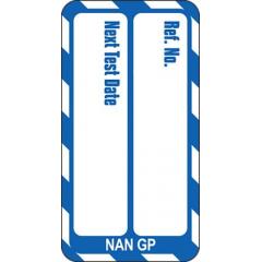 Brady NAN-NAN-GP-BL-20 20件装 英语 蓝色上加白色 纳米标签