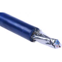 Alpha Wire 30m 蓝色 聚氯乙烯 PVC护套 双轴电缆 6450 BL005, 78 Ω