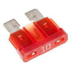 Littelfuse 10A 红色 车用插片式熔断器 0287010.PXCN, 32V dc, 19.1mm x 5.1mm x 12.3mm