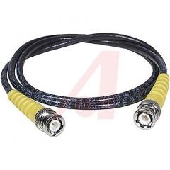 Cinch Connectors 73 系列 7.62m 黄色 公 BNC 至 公 BNC 50 Ω RG-58 同轴电缆组件 73-6364-25, 95% 编织物和 100% 箔屏蔽