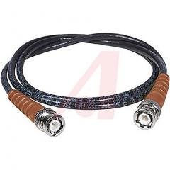 Cinch Connectors 73 系列 7.62m 红色 公 BNC 至 公 BNC 50 Ω RG-58 同轴电缆组件 73-6363-25, 95% 编织物和 100% 箔屏蔽