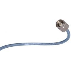 Huber  Suhner Minibend 系列 304.8mm 蓝色 SMA 公 至 SMA 公 50 Ω RF 同轴电缆组件 Minibend 12, 脱焊带屏蔽