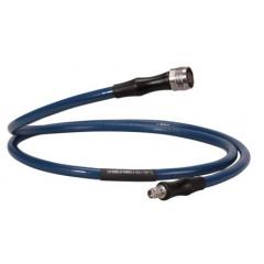 Huber   Suhner TL-8A 系列 3m 蓝色 公 N 至 公 SMA 50 Ω 同轴电缆组件 TL8A-11N-11SMA-03000-51, 钢织线屏蔽