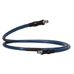 Huber   Suhner TL-8A 系列 3m 蓝色 公 SMA 至 公 SMA 50 Ω 同轴电缆组件 TL8A-11SMA-11SMA-03000-51, 钢织线屏蔽
