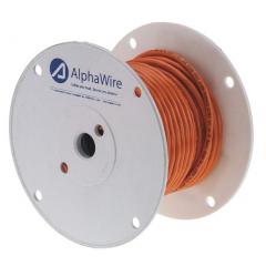 Alpha Wire 30m 2 芯 屏蔽 聚氯乙烯 PVC 护套 工业电缆 6460 OR005, 300 V, 2.5 A, 0.33 mm² 截面积, -30 →  105 °C