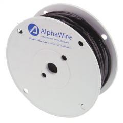 Alpha Wire XG2, XTRA-GUARD 2 系列 30m 3 芯 屏蔽 聚氨酯 PUR 护套 工业电缆 25193 BK005, 300 V, 0.35 mm² 截面积, -30 到  90 °C