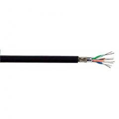 Alpha Wire Xtra-Guard 4 系列 30m 6 芯 屏蔽 热塑性弹性体 TPE 护套 工业电缆 45156 BK005, 300 V, 0.56 mm² 截面积, -50 →  125 °C