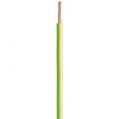 Prysmian PVC 绿色/黄色护套 H07V-R 导线管电缆 20145121, 1.5 mm² 截面积, 750 V, 17.5 A 6491X 100m