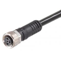 Molex 120086 系列 120086-8656 IP67 M8 插头 至 无终端接头 电缆组件, 3 A 60 V 0.25 mm², 24 AWG