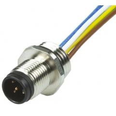 Brad Ultra-Lock 系列 1200845015 M12 插头 至 无终端接头 12 芯 电缆组件