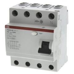 ABB FH200 系列 4极 AC型 剩余电流断路器 2CSF204006R1400, 40A, 30mA跳闸灵敏度