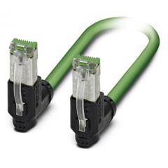 Phoenix Contact 1409002 IP20 直角 RJ45 至 直角 RJ45 4 芯 电缆组件, 1 A 50 V 0.34 mm², 22 AWG