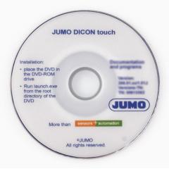 Jumo Setup/ProgEdit/Startup-Programm DICON touch 温度控制软件, 使用于Jumo Dicon 触摸 B703571.0, 适用于Windows 7、Windows XP作业系统