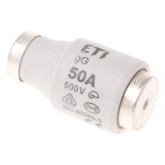 ETI 50A DIII尺寸 gG 瓶式熔断器 2313402, E33螺纹, 500V ac