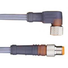 Alpha Wire GR0400101 SL 357 IP67 直向母 M8 4 芯 电缆组件, 2.2 A 36 V, 22 AWG 低烟且无卤 (LSZH)