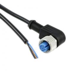 TE Connectivity 1-2273077-1 IP65, IP67 直角 M12 插座 至 无终端接头 3 芯 电缆组件, 4 A 250 V 交流/直流 0.34 mm², 22 AWG