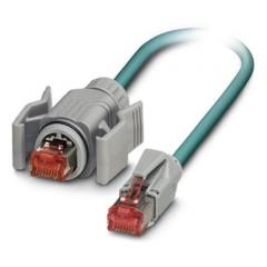 Phoenix Contact 1404354 IP20, IP67 RJ45 至 RJ45 4 芯 电缆组件 ≤100 V 0.14 mm², 26 AWG