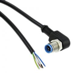 TE Connectivity 2273088-1 IP65, IP67 M12 插头 至 无终端接头 5 芯 电缆组件, 4 A 125 V 交流/直流 0.34 mm², 22 AWG