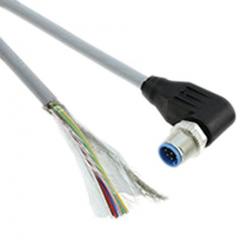 TE Connectivity 2273102-1 IP65, IP67 M12 插头 至 无终端接头 8 芯 电缆组件, 2 A 30 V 交流/直流 0.25 mm², 24 AWG