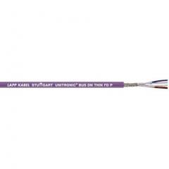 Lapp 2 芯 24 AWG 屏蔽 紫色 聚氨酯 PUR护套 总线电缆 2170345, 10.4mm 外径