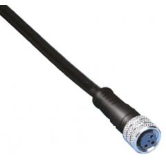 Brad 2m 黑色 电力电缆组件 1200868001, 3POS 圆形 至 无终端接头, 3 A额定电流, 60 V