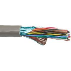 Alpha Wire 30m长 F/UTP 屏蔽 灰色 PVC 护套 10 对 双绞线 工业电缆 5480C SL005, 24 AWG