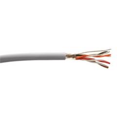 Alpha Wire PRO-TEKT™ 系列 箔 屏蔽 灰色 PVC 护套 2 对 双绞线 工业电缆 B961022 GE321, 28 AWG