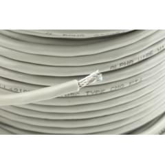 Alpha Wire PRO-TEKT™ 系列 脱焊带 屏蔽 灰色 PVC 护套 1 对 双绞线 工业电缆 B963013 GE321, 24 AWG