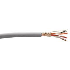 Alpha Wire PRO-TEKT™ 系列 脱焊带 屏蔽 灰色 PVC 护套 2 对 双绞线 工业电缆 B965023 GE321, 20 AWG