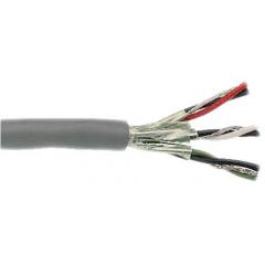 Alpha Wire 304m长 F/UTP 屏蔽 灰色 PVC 护套 3 对 双绞线 工业电缆 5473C SL001, 24 AWG
