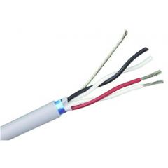 Alpha Wire ECO ECOCABLE MINI 系列 30m长 箔 屏蔽 灰色 MPPE，PVC 护套 2 对 多芯 无卤素 工业电缆 78172 SL005, 24 AWG