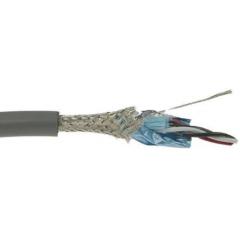 Alpha Wire Supra Shield XG Flex, XTRA-GUARD FLEX 系列 30m长 SF/UTP 屏蔽 黑色 PVC 护套 2 对 双绞线 工业电缆 86702CY SL005, 22 AWG
