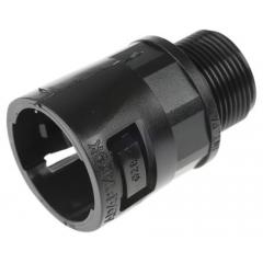 Adaptaflex 黑色 黑色 尼龙 66 电缆导管配件 AL28/M25/A/BL, 28mm 标称尺寸, M25螺纹, IP66
