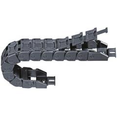 Igus e-chain 系列 1m长 黑色 Igumid 拉锁锚链线槽 拖链 09.10.028.0, 18.2 mm宽 x 19.3mm深 , 28 mm最小弯曲半径