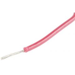 Alpha Wire 30m长 红色 18 AWG UL1015 单芯 内部连线电线 3075 RD005, 0.81 mm² 截面积, 16/0.25 mm 线芯绞距, 600 V