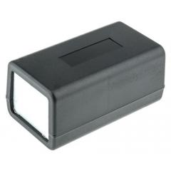 Hammond 黑色 ABS 电源盒 1210BK, 132.3 x 75.3 x 62.5mm