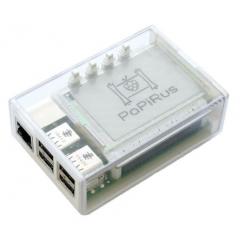 Pi Supply 透明 PaPiRus HAT 和 Raspberry Pi 板 开发板外壳 PaPiRus Case, 94 x 64 x 32mm