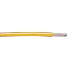 Alpha Wire UL1007 系列 30m长 黄色 26 AWG UL1007 线/单芯 内部连线电线 3049 YL001, 0.13 mm² 截面积, 12601 线芯绞距, 300 V