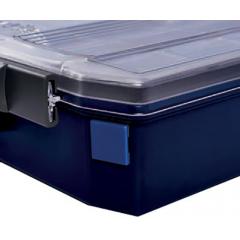 Raaco 蓝色 聚苯乙烯 (PS) 零件收纳盒 144285, 22mm x 22mm x 3mm
