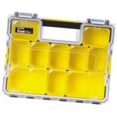 Dewalt 12格 黑色，黄色 PC 零件收纳盒 DWST1-75522, 100mm x 543mm x 350mm