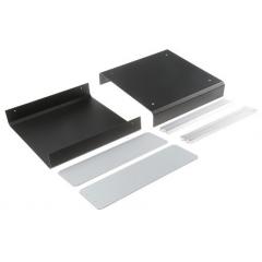 METCASE Unicase 系列 黑色 铝制 工程盒 M5502119, 260 x 250 x 90mm