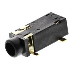 Switchcraft 黑色 3.5 mm 5, -路 母 插孔连接器 35RASMT4BHNTRX, 镀银 铜合金触芯, 3A