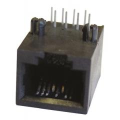 Bel-Stewart 8路 母 插孔连接器 SS71800-003G, 镀金 铜合金触芯